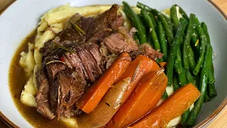 Let’s cook with me || The best Pot Roast Beef with mashed potatoes and greens