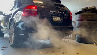 957 Cayenne Turbo S - Cold Start - Tubi Exhaust