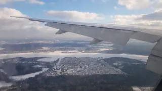 Посадка Боинг 777-300ER SU251 в Шереметьево, Москва