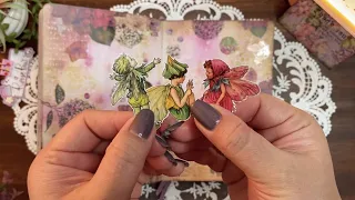 ASMR | Enchanted Garden 🧚| YourCreativeStudio | Relaxing Scrapbooking | No Music | No Talking