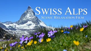 Swiss Alps 4K Scenic Relaxation Film | Matterhorn 4K | Switzerland Alps With Relaxing Music