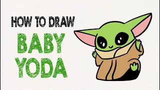 How to draw BABY YODA *easy*