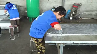 Expanded metal lath production process