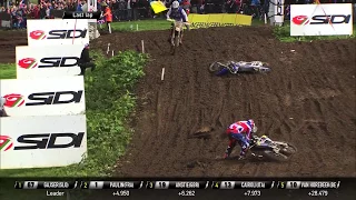 Max Anstie Crash during Qualifying- 2017 Monster Energy FIM MXoN Presented by Fiat Professional