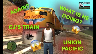 GTA SA - CJ runs the famous union pacific train