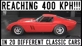 Forza 7 - Reaching 400 KPH in 20 Different Classic Cars