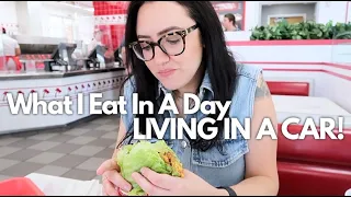 LIVING IN MY CAR: What I Eat In A Day | Katie Carney