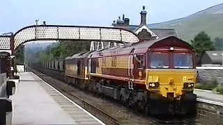 Trains on BR in the 1990's  -  Derby, Hebden Bridge, Hellifield and Settle.