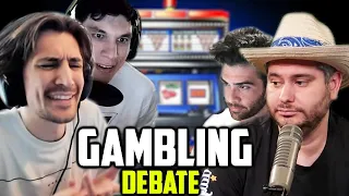 THE GREAT GAMBLING DEBATE! ft. H3H3, Train, & Hasan