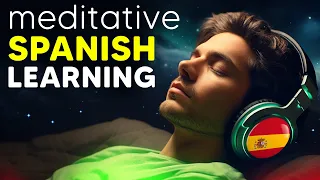 Keep Calm and Relax Learn Spanish | Learn Spanish While Sleeping | English Spanish meditation