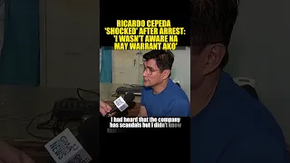 RICARDO CEPEDA  'SHOCKED' AFTER ARREST: 'I WASN'T AWARE NA MAY WARRANT AKO' #ricardocepeda #accused