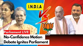 Parliament Today: No Confidence Motion Debate Continues In Lok Sabha | Delhi Services Bill