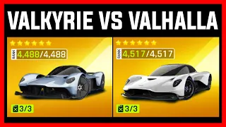 Asphalt 9 MAX Aston Martin Valkyrie VS MAX Aston Martin Valhalla