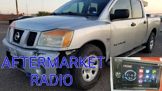 2006 Nissan Titan aftermarket radio