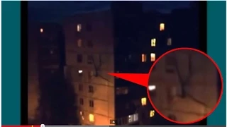 Spider Like Creature Climbs a Building in Russia Caught on Camera