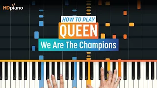 How to Play "We Are the Champions" by Queen | HDpiano (Part 1) Piano Tutorial