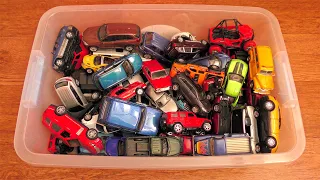 Box Full of Various Cars of Different Brands, Types and  Sizes