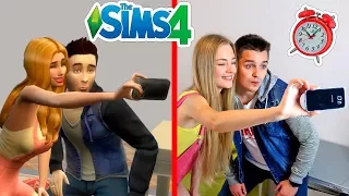 24 ЧАСА ЧЕЛЛЕНДЖ СИМС 4 ЖИВУ Как СИМ SIMS 4 В РЕАЛЬНОЙ ЖИЗНИ Летсплей На Русском ft  Женя Белозеров