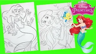 Coloring Pages Disney Princess Ariel The Little Mermaid fro kids