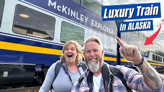 LUXURY TRAIN in Alaska from Anchorage to Denali (Holland America Line's McKinley Explorer)