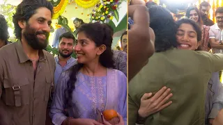 Naga Chaitanya & Sai Pallavi Fun Moments @ Thandel Muhurtham Ceremony | Exclusive | Manastars