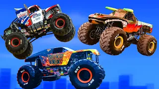 Monster Jam Monster Trucks Grave Digger - High Speed Jumps | Coffin Dance Song - COVER