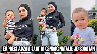 adzam tampil ganteng dengan rambutnya yang baru, penampilan natalie di sorot