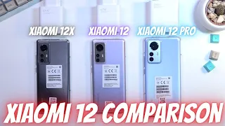 Xiaomi 12 vs Xiaomi 12 Pro vs Xiaomi 12X - Xiaomi Flagship Comparison