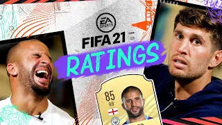 I'M FASTER THAN RAHEEM! | FIFA PLAYER RATINGS | WALKER & STONES