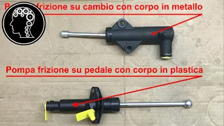 Come sostituire la  pompa frizione su pedale e cambio Fiat Punto  how to replace the clutch pump