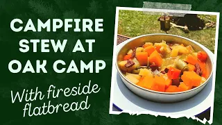 CAMPFIRE STEW AT OAK CAMP | BEEF JERKY & VEGETABLE STEW