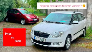 Prius vs. Fabia | Nejlepší dostupné vozidlo pro mladou rodinu?