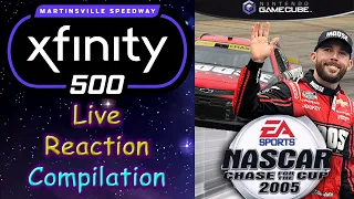 Ross Chastain's 2022 Martinsville Video Game Wall Ride - Live Reaction Compilation