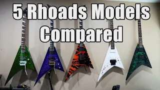 5 Jackson Rhoads Models compared - RR24Q - RX10D - RR3 - Rhoads EX - JRR-94