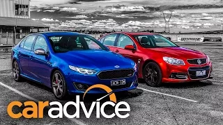 Ford Falcon XR8 v Holden Commdore SS V Redline Track Review