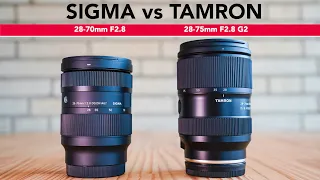 Sigma 28-70 F2.8 vs Tamron 28-75 F2.8 G2 - Which Sony E-Mount Zoom Lens is better? 🤔 -  4K