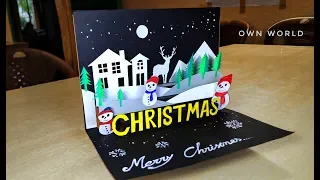 DIY Christmas cards/Handmade Christmas Greeting cards/How to make Santa Greeting Card/Christmas Card