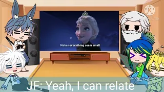 Rise of the Guardians react to Elsa || Gacha Club || PART 1