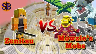 Zenitsu (Demon Slayer) vs Mowzie's mobs | Minecraft Mob Battle