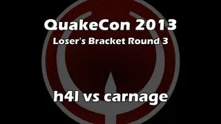 carnage vs h41 - QuakeCon 2013 Loser's Bracket Round 3 [Aug. 1, 2013] (Quake Live VOD)