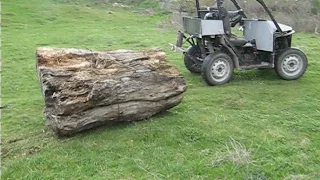 Самодельный минитрактор тянет Homemade tractor pulling