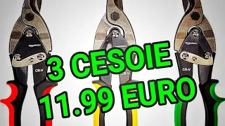 TRIS di Cesoie per lamiera PARKSIDE a 11 euro e 99 cent! 😉👌