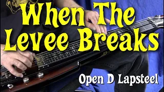 When The Levee Breaks - Duesenberg LapSteel Cover - Open D Tuning