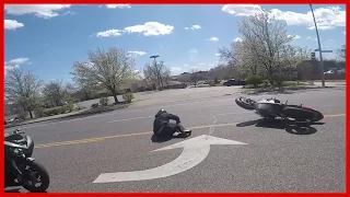 MOTORCYCLE CRASH Rider Flips Motorcycle Over Trying To WHEELIE 2016 Stunt Fails