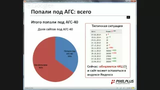 Фильтры Яндекса, что угрожает вашему сайту. Дмитрий Севальнев (Пиксель Плюс)