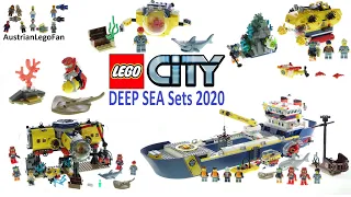 All LEGO City Ocean Exploration Sets Summer 2020 Compilation   Lego Speed Build Review