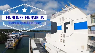 Finnlines Finnsirius stops in Långnäs (4K Timelapse)