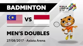 KL2017 29th SEA Games | Badminton - Men's Doubles - MAS 🇲🇾 vs INA 🇮🇩 | 27/08/2017