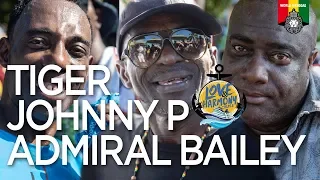 Johnny P, Tiger and Admiral Bailey at Love & Harmony Cruise Beach Party 2019