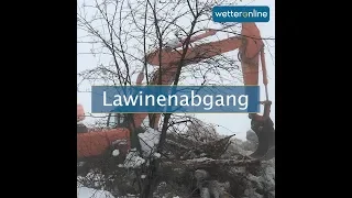 Aufräumen nach Lawinenabgang (18.11.2019)